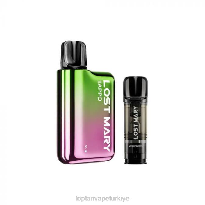Türkiye'de Vape - yeşil pembe x karpuz 86VR437 LOST MARY Tappo pod vape kiti