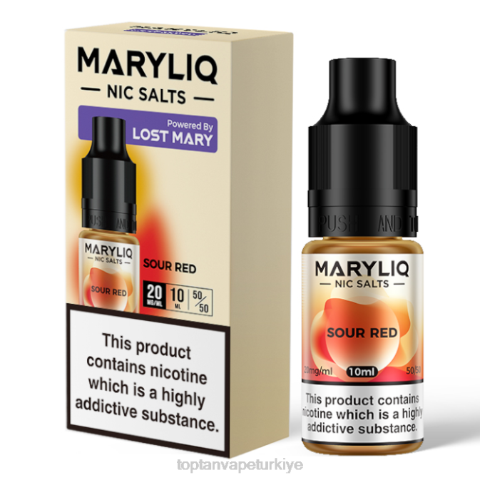Türkiye Vape fiyatları - ekşi kırmızı 86VR456 LOST MARY MARYLIQ güzel tuzlar - 10ml - 20mg