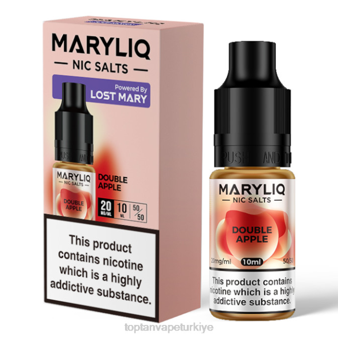 Türkiye Vape fiyatları - çift ​​elma 86VR446 LOST MARY MARYLIQ güzel tuzlar - 10ml - 20mg
