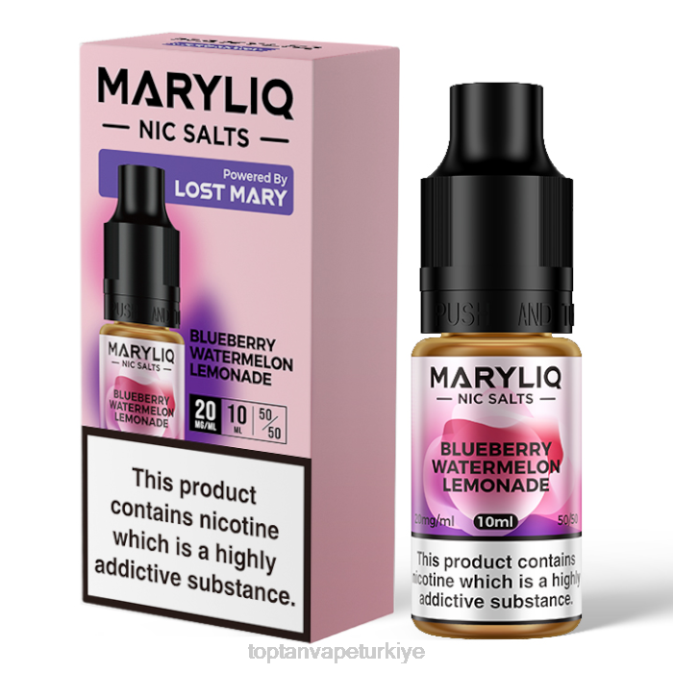 elektronik sigara toptan fiyatı - yaban mersinli karpuz limonata 86VR442 LOST MARY MARYLIQ güzel tuzlar - 10ml - 20mg