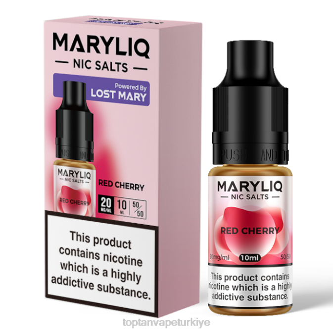 toptan Vape Türkiye - kırmızı kiraz 86VR455 LOST MARY MARYLIQ güzel tuzlar - 10ml - 20mg