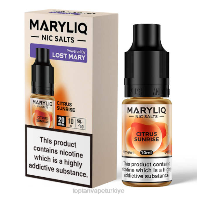 toptan Vape Türkiye - narenciye gün doğumu 86VR445 LOST MARY MARYLIQ güzel tuzlar - 10ml - 20mg