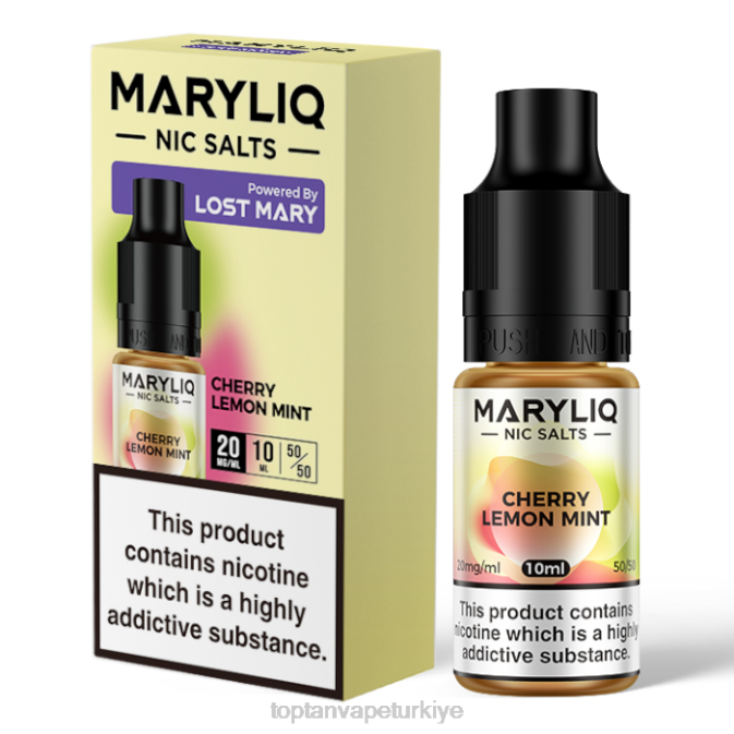 toptan Vape - kiraz limon nane 86VR444 LOST MARY MARYLIQ güzel tuzlar - 10ml - 20mg
