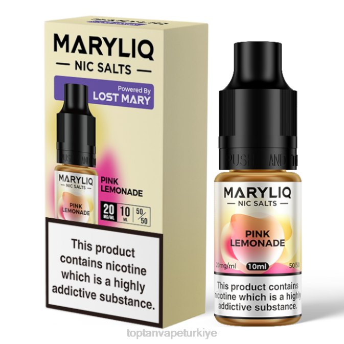 toptan Vape - pembe limonata 86VR454 LOST MARY MARYLIQ güzel tuzlar - 10ml - 20mg