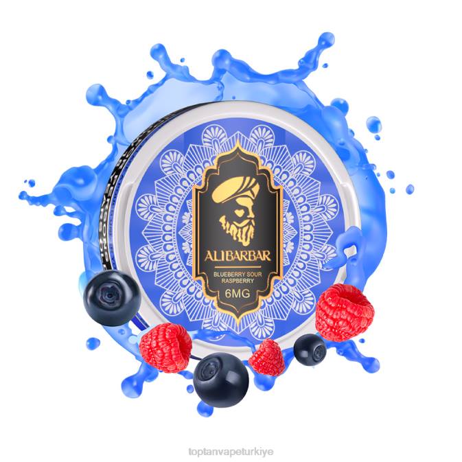 Türkiye Vape fiyatları - yaban mersini ekşi ahududu 86VR66 ALIBARBAR nikotin kesesi