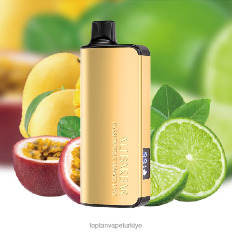 Türkiye'De Vape 2640622 Alibarbar Ingot 9000 tek kullanımlık elektronik sigara çarkıfelek meyveli mango limonu