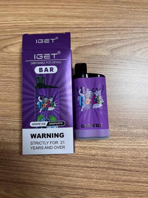 Vape toptan satış - üzüm buzu 86VR88 IGET BAR 3500 %5 nikotin