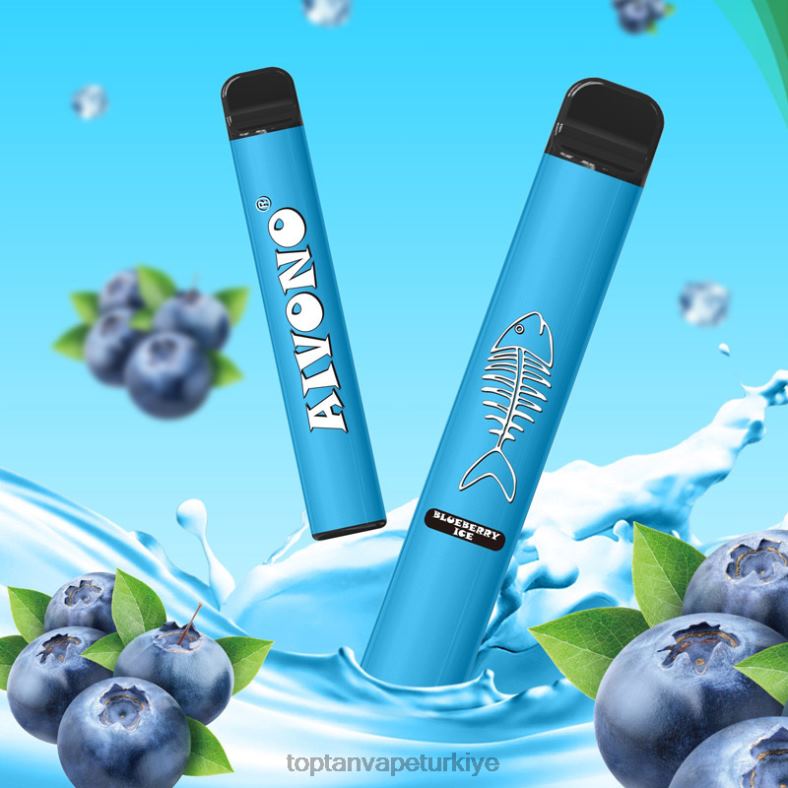 Aivono AIM FISHBONE 600 yaban mersinli buz - 8826J279 Türkiye Vape Fiyatları
