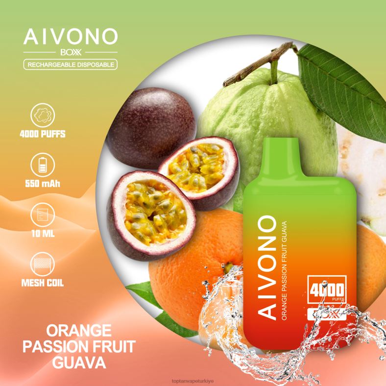 turuncu çarkıfelek meyvesi guava