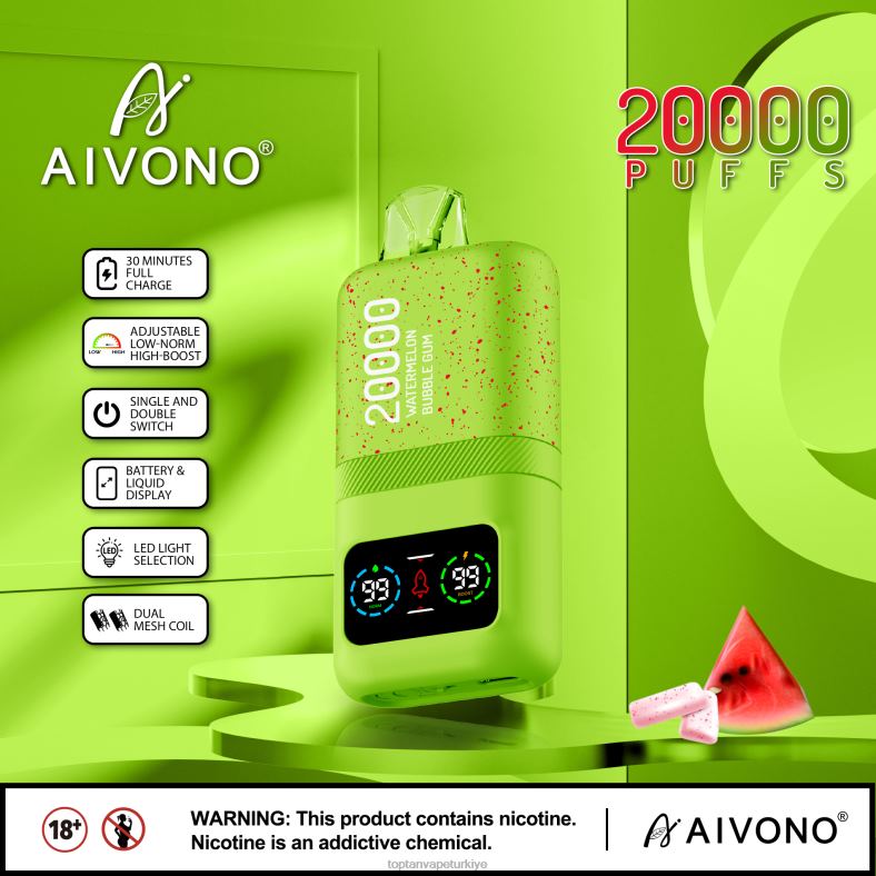 Aivono AIM magic 20000 karpuzlu sakız - 8826J82 Elektronik Sigara Toptan Satış