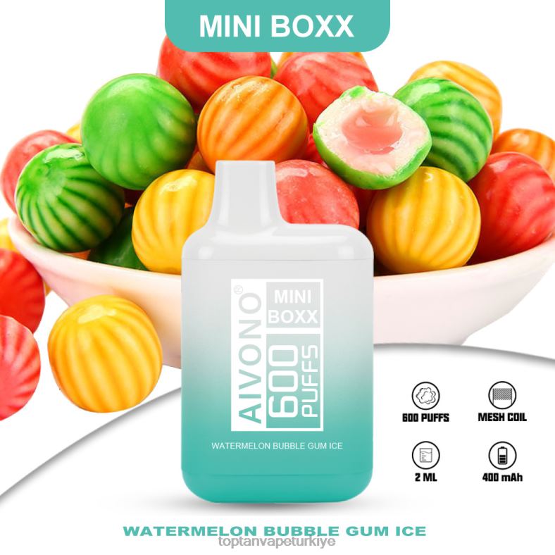 Aivono AIM MINI BOXX 600 karpuzlu sakız buz - 8826J235 Vape Toptan Satış