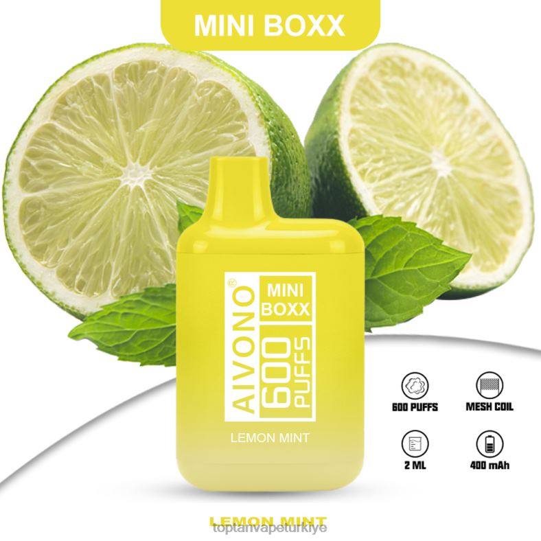 Aivono AIM MINI BOXX 600 limon nane - 8826J233 Toptan Vape Türkiye