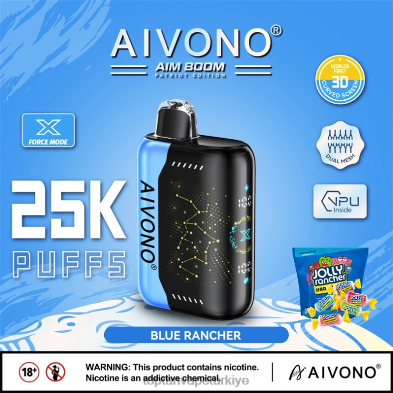 Aivono AIM BOOM 25000 mavi çiftçi - 8826J344 Vape Türkiye