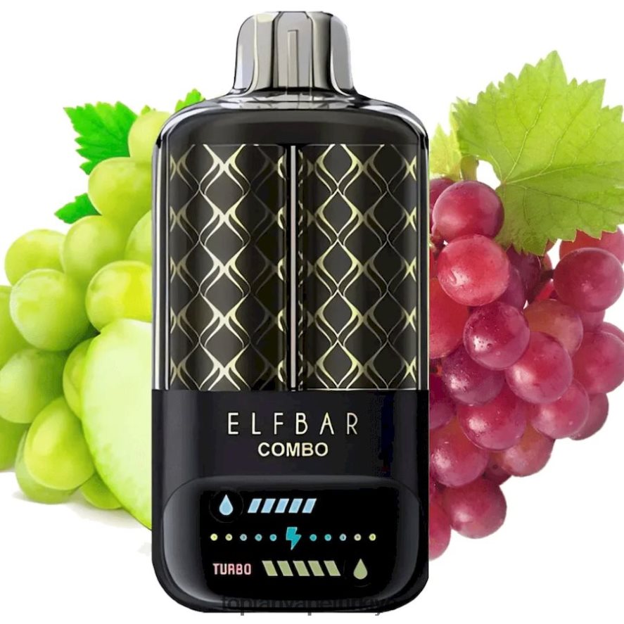 Elf Bar Combo 25000 - JZ68LH9 yeşil üzüm ve üzüm Toptan Vape Türkiye