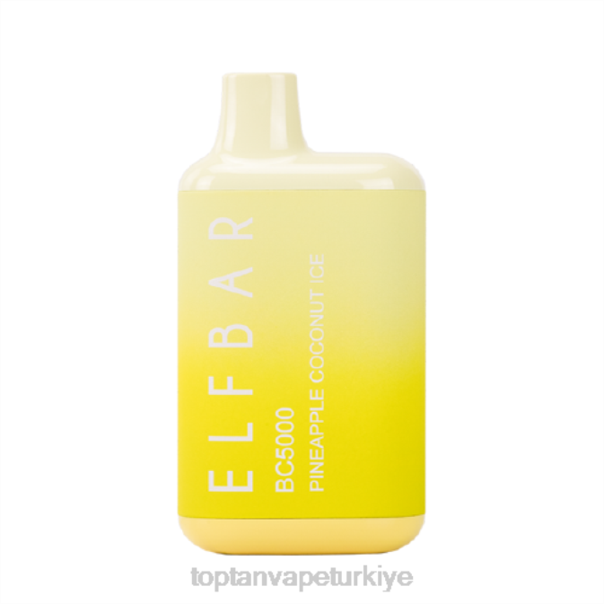 toptan Vape Türkiye - ananaslı hindistan cevizi buzu 86VR305 ELFBAR BC5000