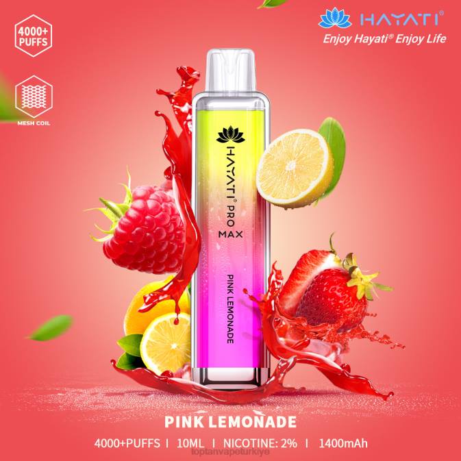 Vape Türkiye - pembe limonata 86VR169 Hayati Pro Max 4000