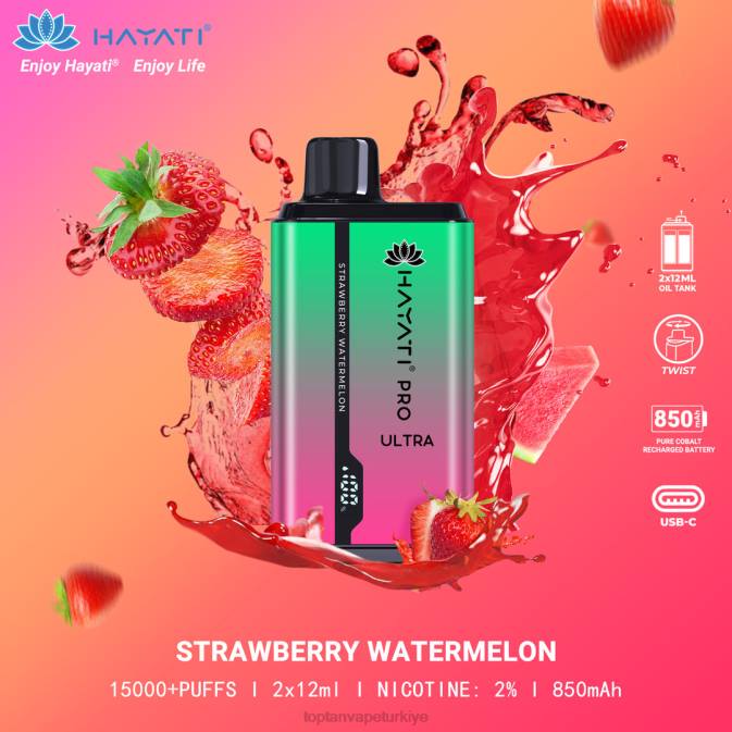 Türkiye Vape fiyatları - çilek karpuz 86VR216 Hayati Pro Ultra