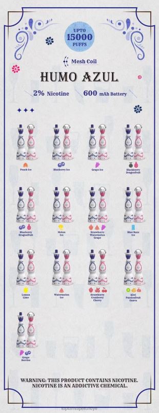 Türkiye\'De Vape 2640694 Humo Azul 15000 nefes %2 tek kullanımlık
