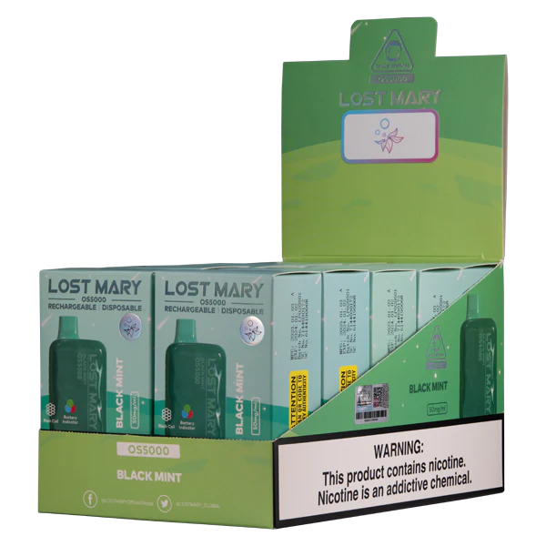Türkiye Vape fiyatları - siyah nane 86VR106 LOST MARY OS5000