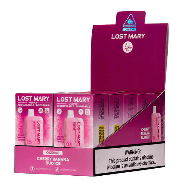 Vape toptan satış - kiraz muz ikilisi buz 86VR108 LOST MARY OS5000