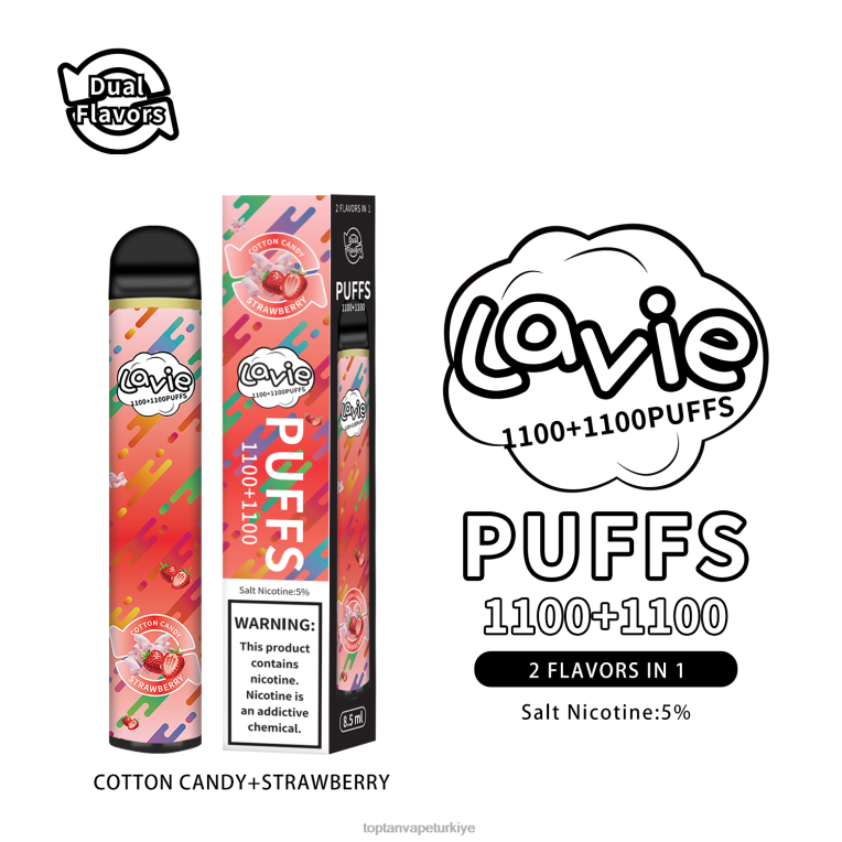 LAVIE BAR Switch 2200 nefes 246VL293 | Vape Türkiye Satış pamuk şeker/çilek