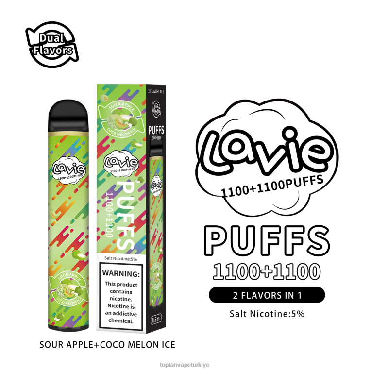 LAVIE BAR Switch 2200 nefes 246VL297 | Toptan Vape Türkiye ekşi elma/hindistancevizi kavun buzu