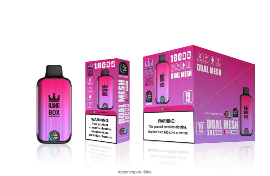 Bang Box 18000 nefes 4N0B4D98 - Vape Toptan Satış ekşi ahududu buzu