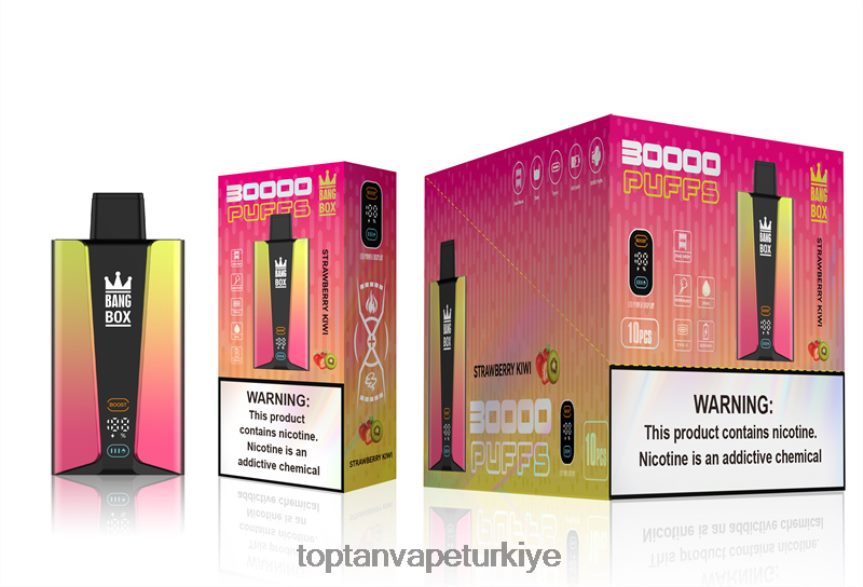 Bang Box 30000 nefes akıllı ekran 4N0B4D74 - Türkiye Vape Fiyatları çilek kivi