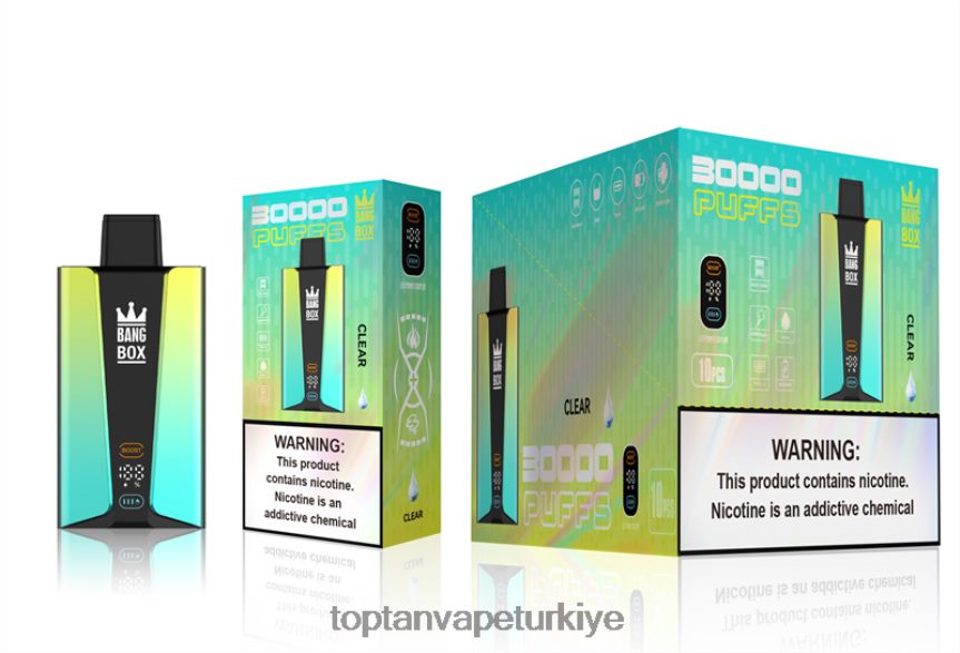 Bang Box 30000 nefes akıllı ekran 4N0B4D76 - Elektronik Sigara Toptan Satış temizlemek