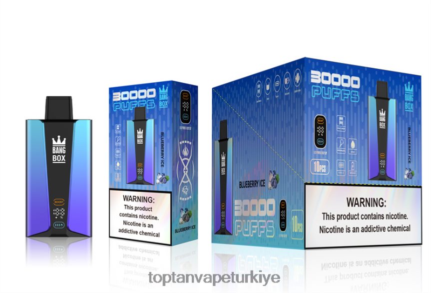 Bang Box 30000 nefes akıllı ekran 4N0B4D79 - Vape Türkiye Satış yaban mersinli buz
