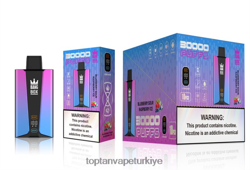 Bang Box 30000 nefes akıllı ekran 4N0B4D81 - Türkiye Vape Fiyatları yaban mersini ekşi ahududu buz