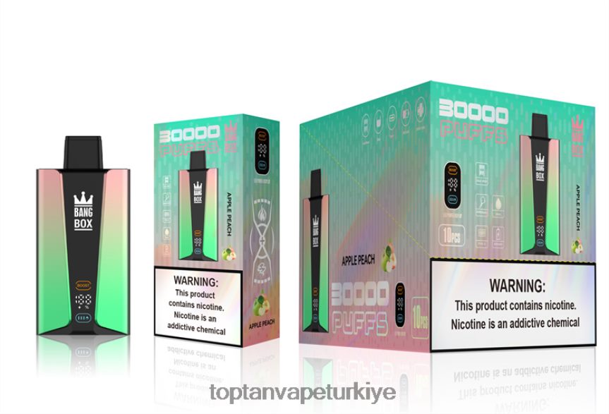 Bang Box 30000 nefes akıllı ekran 4N0B4D83 - Elektronik Sigara Toptan Satış elma şeftali