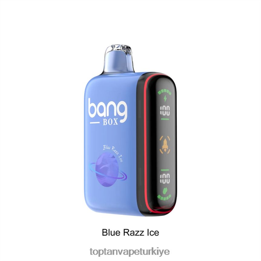 Bang Box 9000-18000 ponponlu akıllı güç göstergesi 4N0B4D26 - Vape Türkiye Satış mavi razz buz