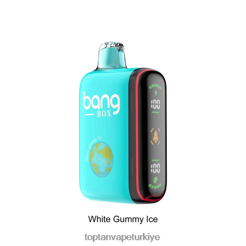 Bang Box 9000-18000 ponponlu akıllı güç göstergesi 4N0B4D30 - Elektronik Sigara Toptan Satış beyaz sakızlı buz