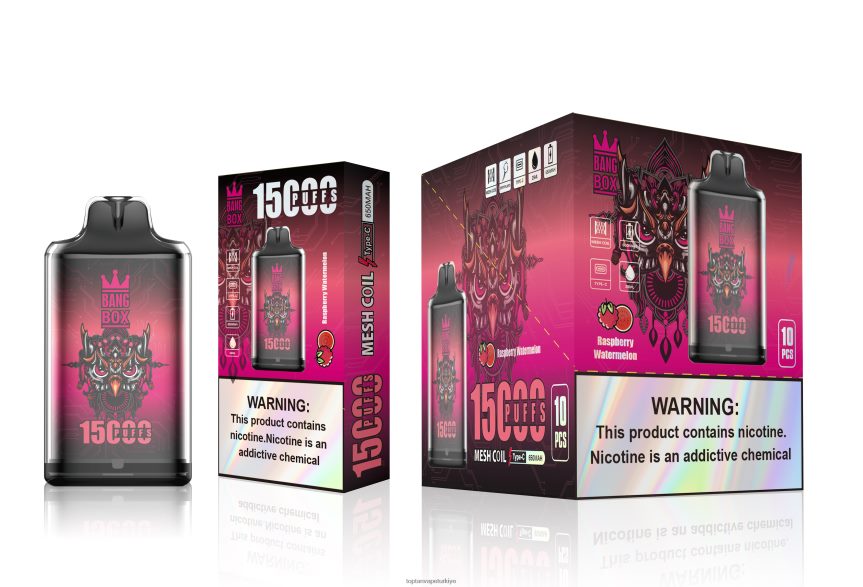 Bang Box s1-15000 ponponlar 4N0B4D105 - Vape Toptan Satış ahududu karpuz