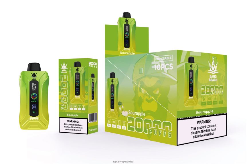 Bang Beach 20000 nefes akıllı ekran vape 4N0B4D1 - Toptan Vape Türkiye ekşi elma