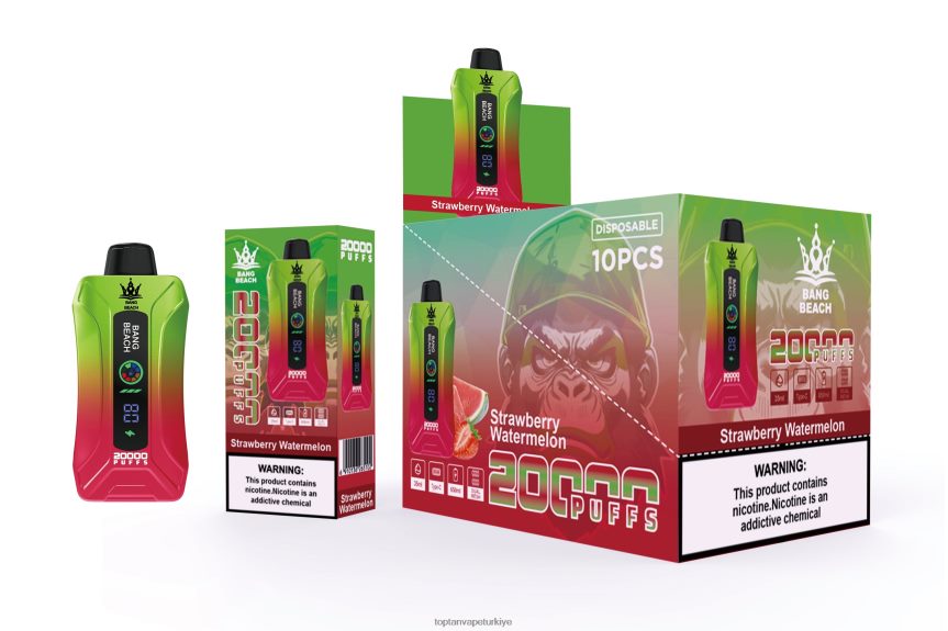 Bang Beach 20000 nefes akıllı ekran vape 4N0B4D3 - Vape Toptan Satış çilek karpuz