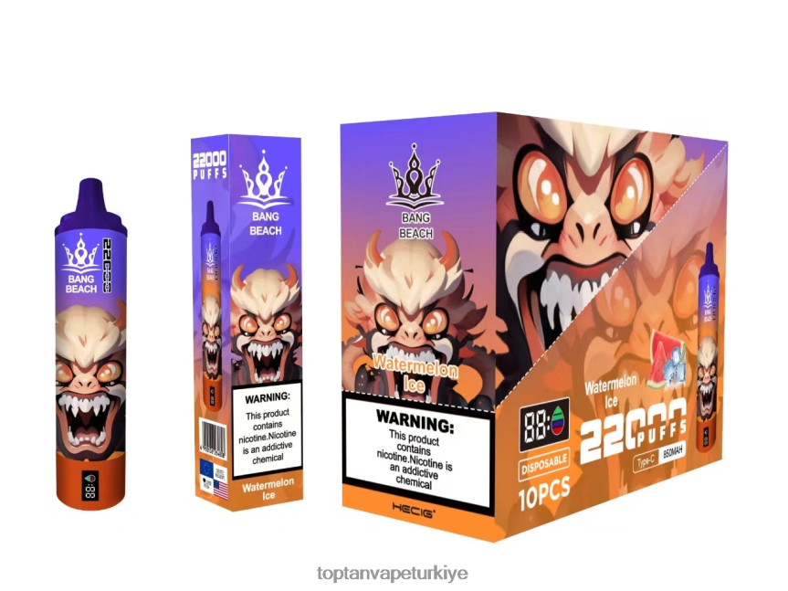 Bang Beach 22000 nefeslik akıllı ekran 4N0B4D22 - Toptan Vape Türkiye karpuz buzu