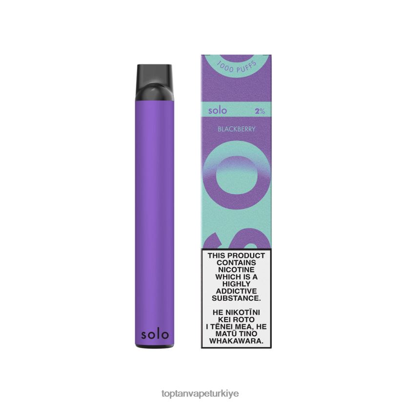 Türkiye'De Vape 2FHX0T22 - Solo tek kullanımlık vape cenneti koleksiyonu böğürtlen