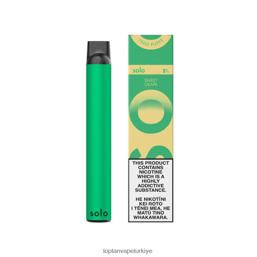 Toptan Vape 2FHX0T20 - Solo tek kullanımlık vape cenneti koleksiyonu tatlı üzüm