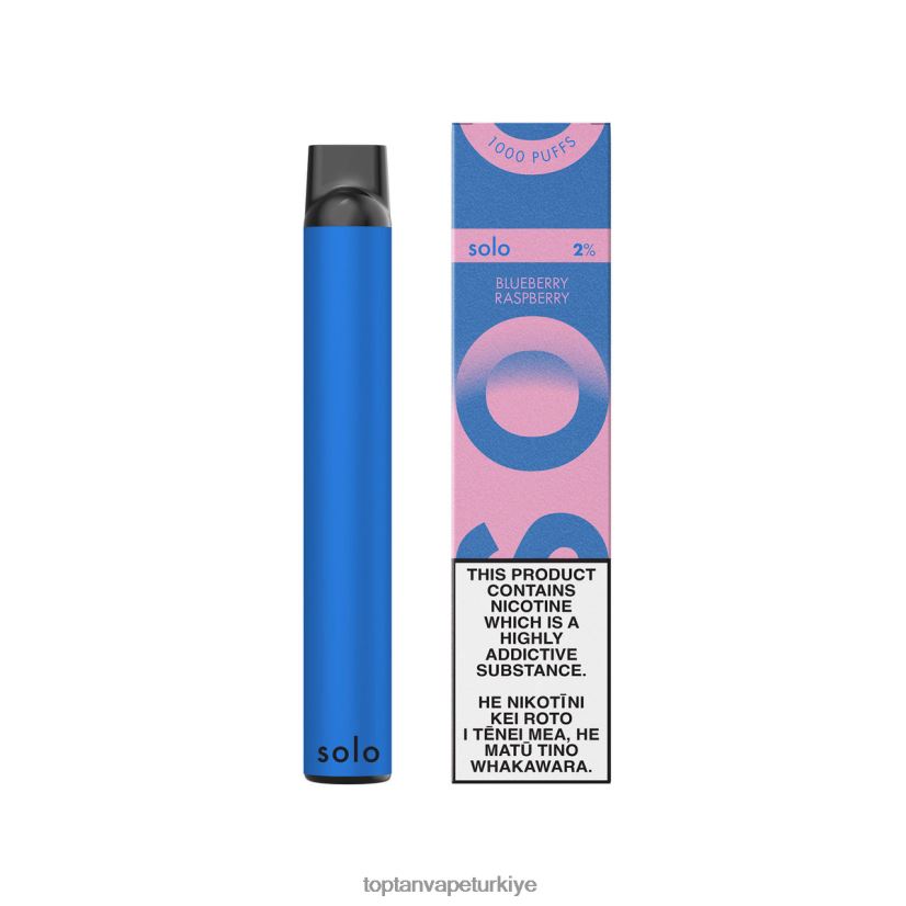 Vape Toptan Satış 2FHX0T19 - Solo tek kullanımlık vape cenneti koleksiyonu yaban mersini ahududu