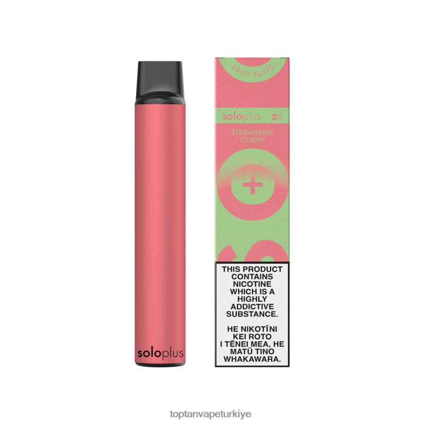 Vape Türkiye Satış 2FHX0T37 - Solo Plus tek kullanımlık vape cenneti koleksiyonu çilek guavası