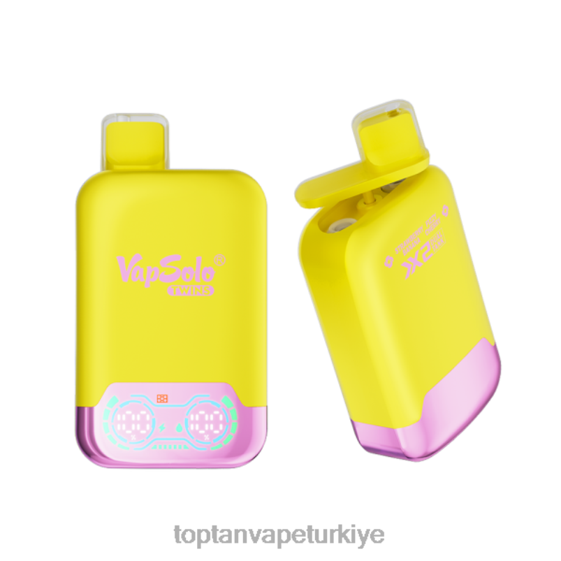 Türkiye'De Vape 26406126 Vapsolo TWINS tek kullanımlık elektronik sigara çilek muz ve gazlı kiraz