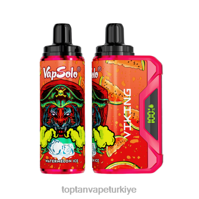 Türkiye'De Vape 26406142 Vapsolo VIKING tek kullanımlık elektronik sigara karpuz buzu