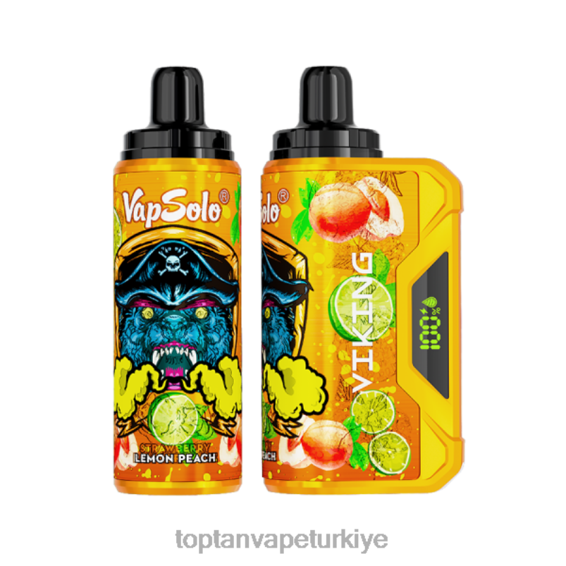 Türkiye Vape Fiyatları 26406135 Vapsolo VIKING tek kullanımlık elektronik sigara limon şeftali