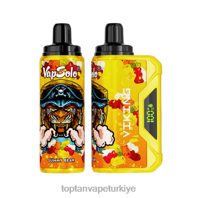 Vape Türkiye Satış 26406133 Vapsolo VIKING tek kullanımlık elektronik sigara sakızlı ayı