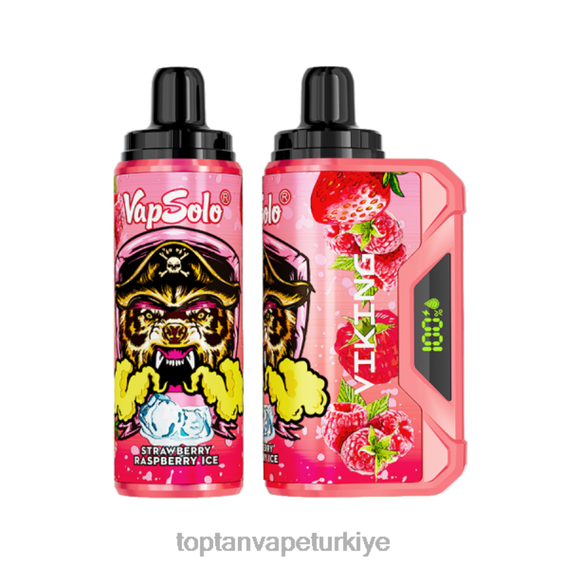Vape Toptan Satış 26406139 Vapsolo VIKING tek kullanımlık elektronik sigara çilek ahududu buz
