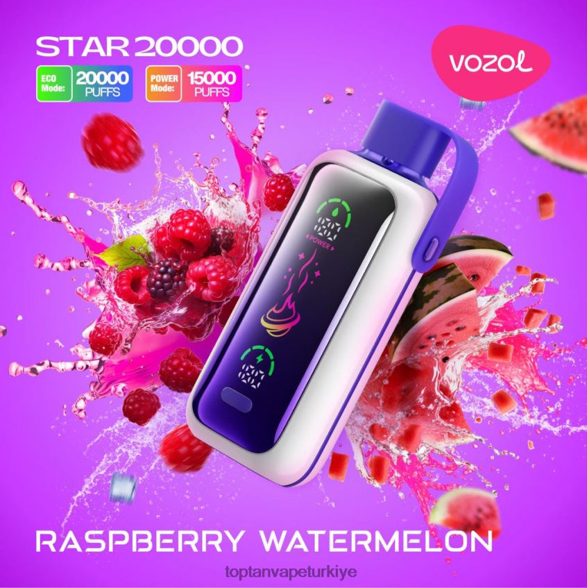 Vape Türkiye Satış ahududu karpuz HJ68N819 VOZOL STAR 20000