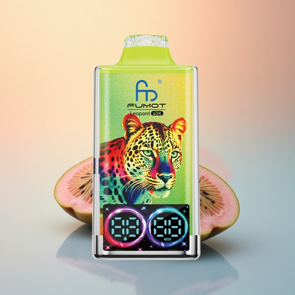 Fumot Leopard 40K Puffs Kivi Çarkıfeleği Guava %5 Nikotin 700mAh Çift Mesh