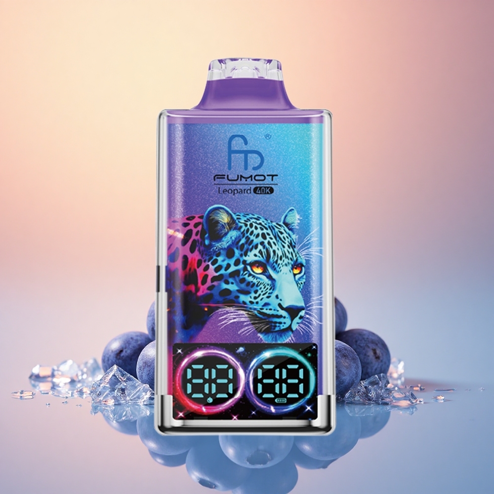 Fumot Leopard 40K Puffs Mavi Yemiş Buz Üstü - %5 Nikotin - 700mAh - Çift Mesh
